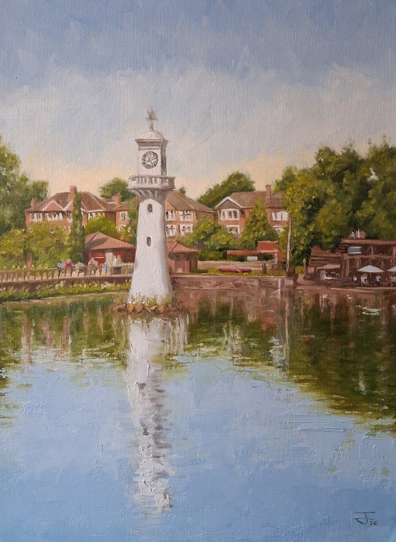 Roath Park Lake/The Scott Memorial