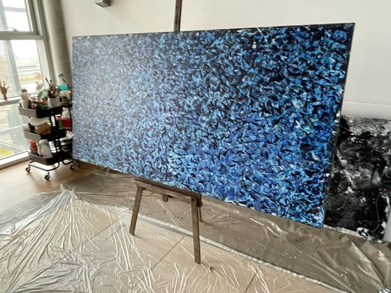 Ultramarine Blue Abstract