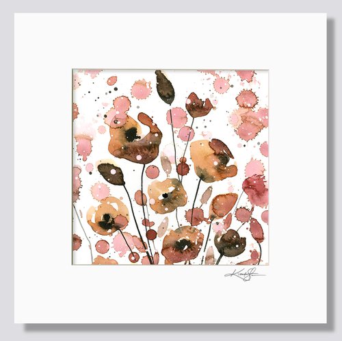 Floral Charm 5 - Abstract Flower Painting by Kathy Morton Stanion by Kathy Morton Stanion