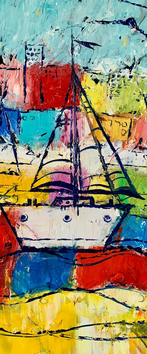 A sailboat in my dream by Roman Sleptsuk