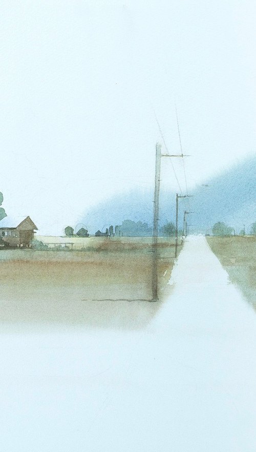 Straight Road in the Countryside (2014) by Masato Watanabe