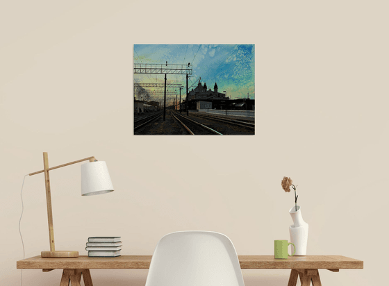 Summer Sunrise sky City scape