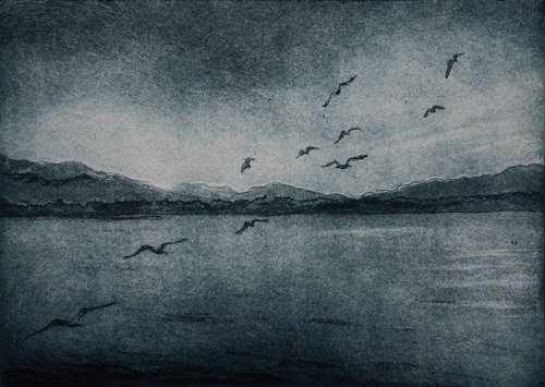 Evening Lake by Rebecca Denton