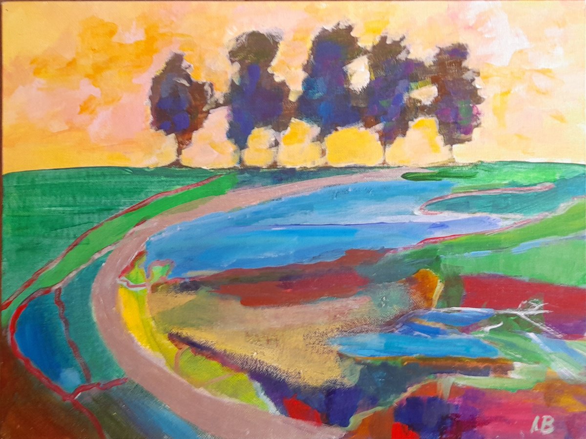 Silver Way By One Air Art Studio, 16 X 12, Artwork For Sale On Artfinder