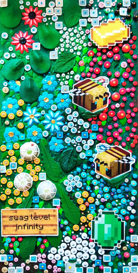 Neoflora. Virtual blooming in Minecraft style