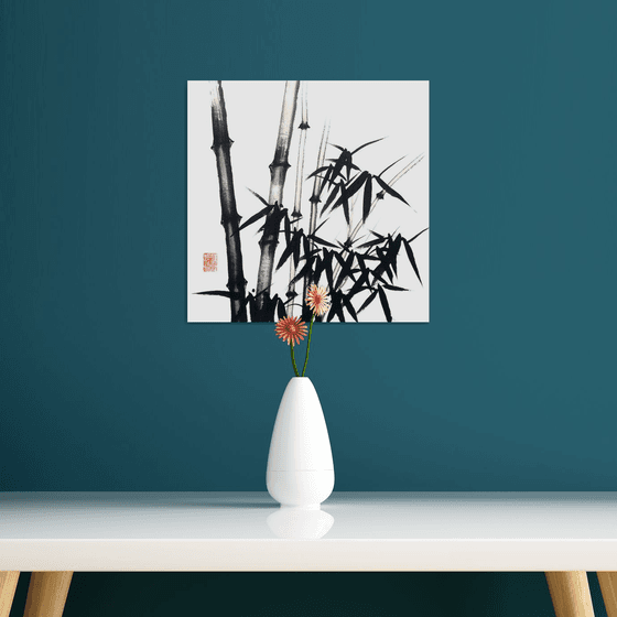 The magic of the bamboo forest - Bamboo series No. 2109 Oriental Chinese Ink Painting