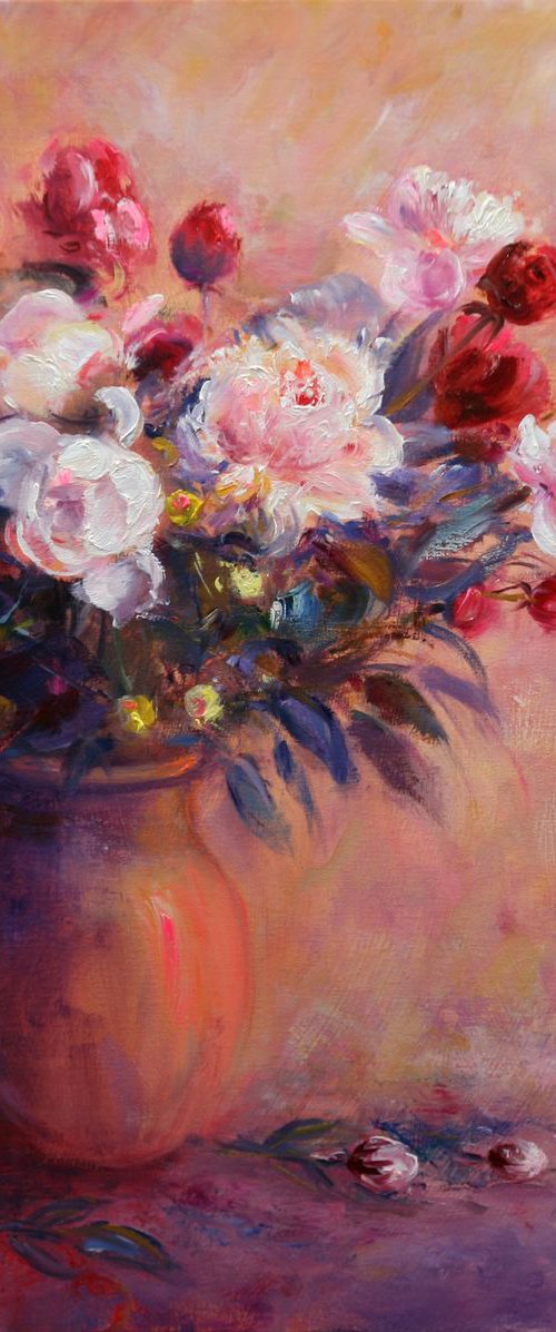 Bouquet of peonies by Behshad Arjomandi
