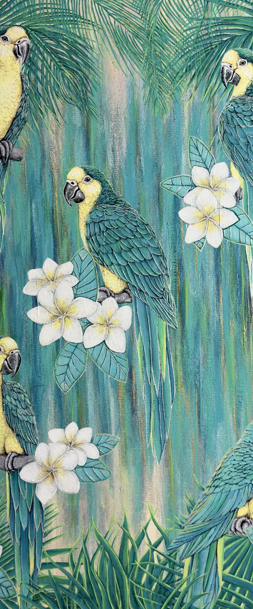 Parrots Party by Elena Adele Dmitrenko