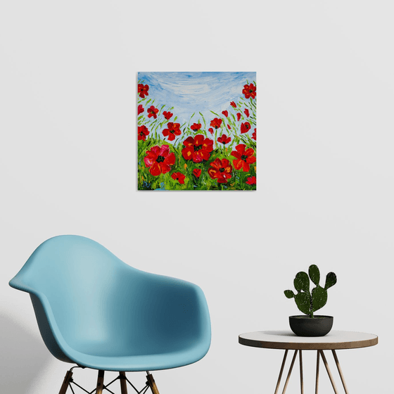 Poppies dance