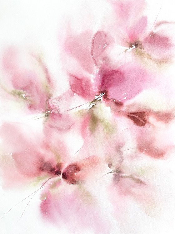 Abstract flowers bouquet