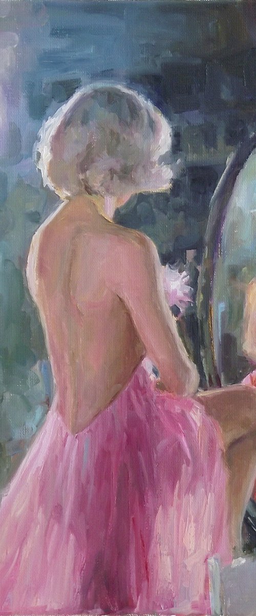 At the mirror, backstage by Vachagan Manukyan