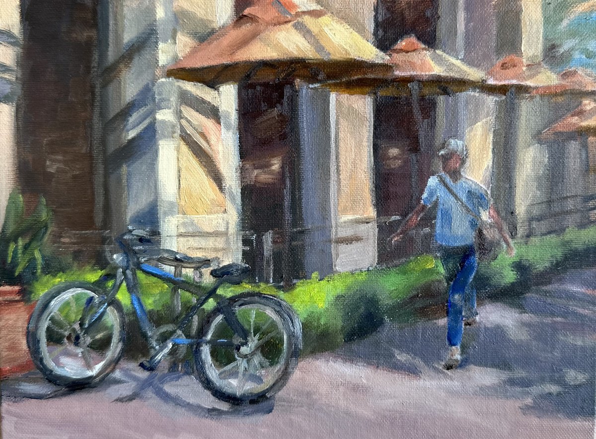 Impressionistic Portrait Oil Painting By Grace Diehl, 8 X 6, The Messenger, Original Artwork