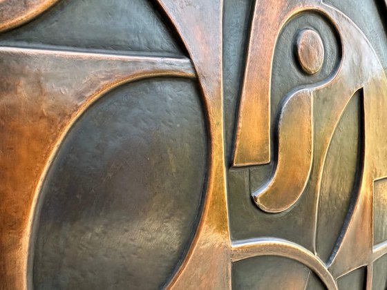 "Echo of Deco" Copper Wall Relief
