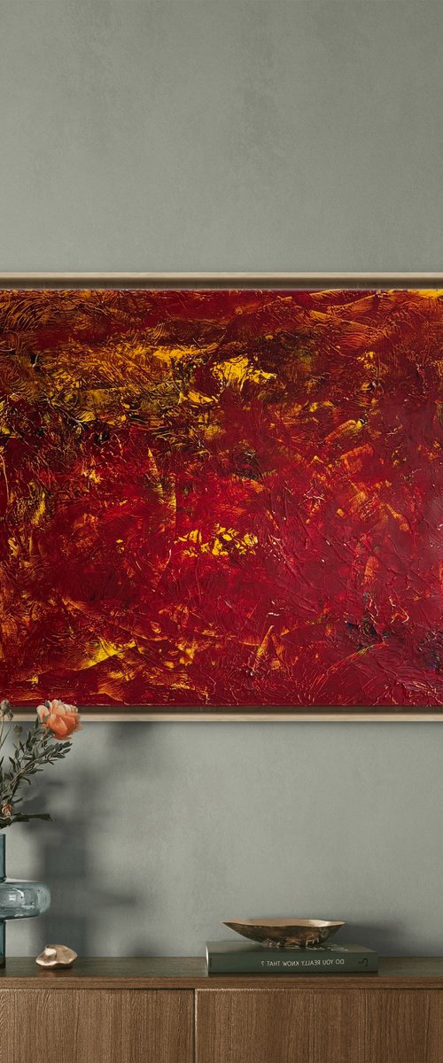 Ember State 80x100x4 cm by Exclusive Arts