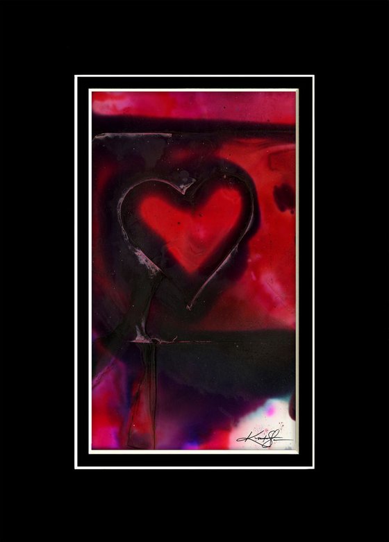 Urban Heart 1 -  Painting in Mat by Kathy Morton Stanion