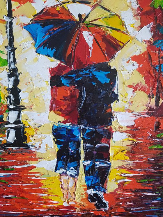 Romantic couple in color 40*50 cm