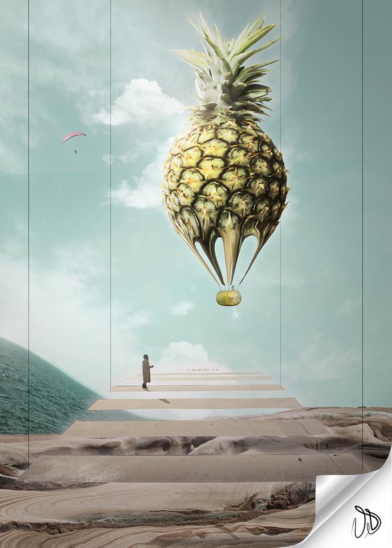 Pineapple Hot Air Balloon - Small