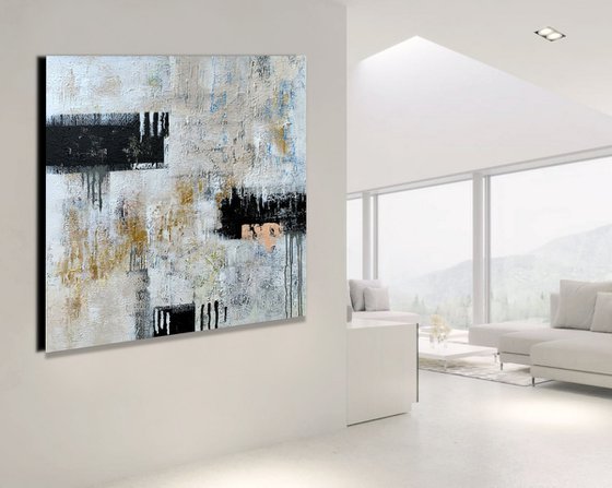 Live This Day - XL LARGE,  TEXTURED ABSTRACT ART – EXPRESSIONS OF ENERGY AND LIGHT. READY TO HANG!