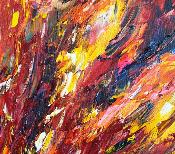 Yellow Red Abstraction D 7