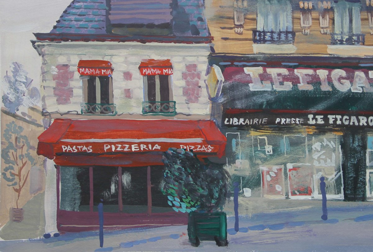 Parisian Street by Olga Kataeva-Rochford