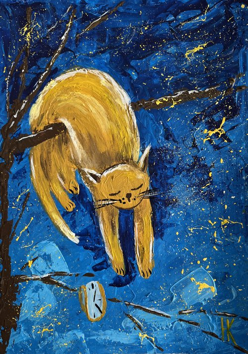 Dali's Cat by Halyna Kirichenko
