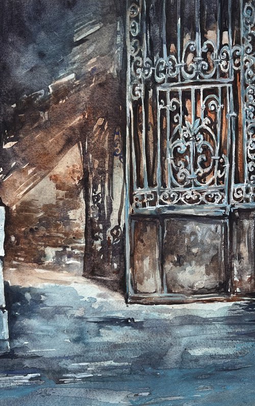 Old Gate in Tbilisi by Larissa Rogacheva