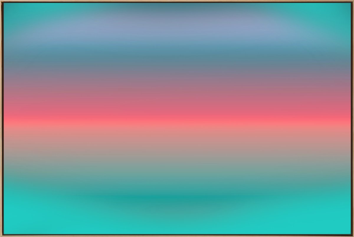 Abstract Landscape Acrylic Painting By Jonas Peres, 59 X 39, Summer Dreams, Study 5, Original Artwork