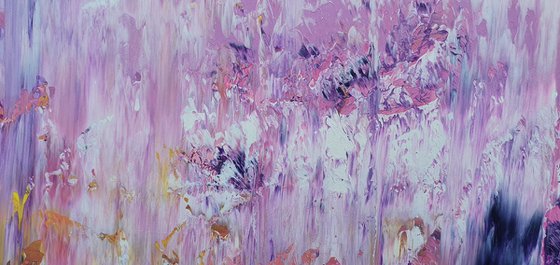 Purple rain - large abstract painting