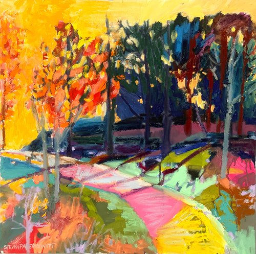 Another Lap Around Bass Lake #6 -  October Golden Hour by Steven Page Prewitt