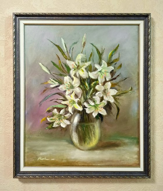 White lilies