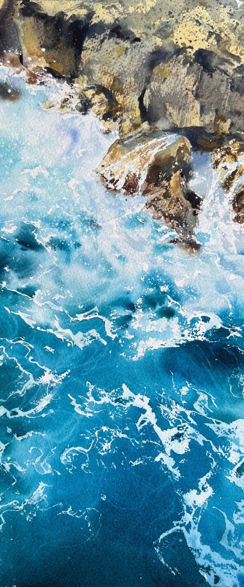 Waves and rocks #15 by Eugenia Gorbacheva