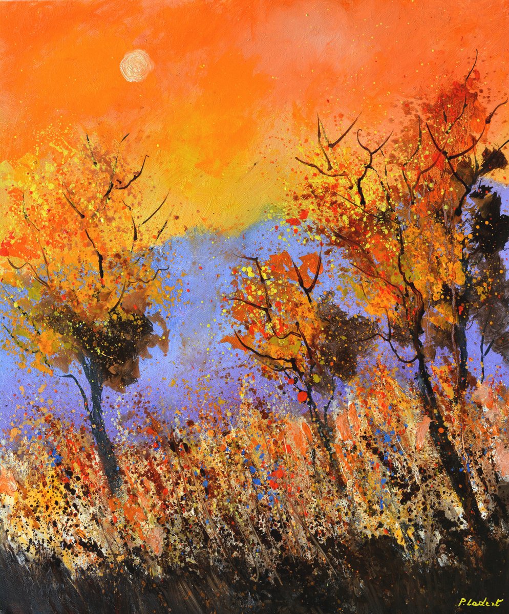 Autumnal Feast 56232 By Pol Henry Ledent, 20 X 24, Artwork For Sale On Artfinder