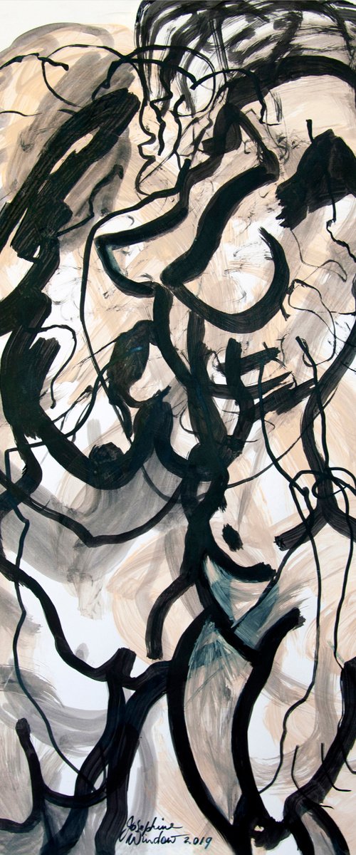 Ink Brush Drawing 2 by Josephine Window