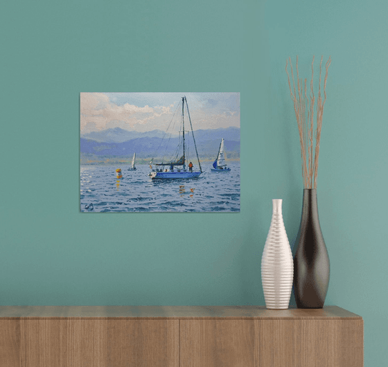 Seascape with Sailboats 53