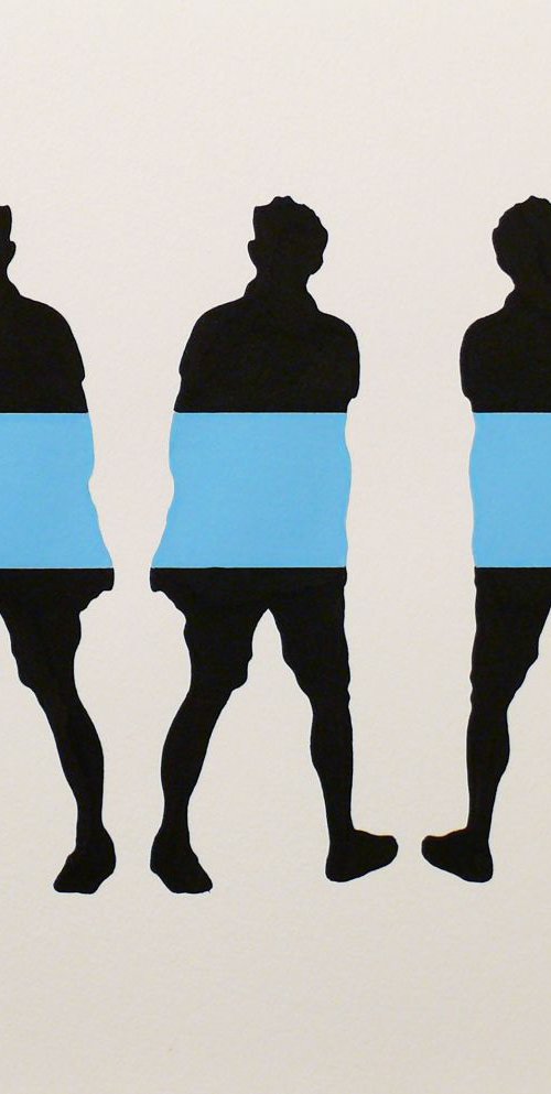 Three walking men 03 -  Tehos by Tehos