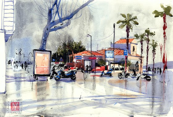 Denia’s Rainy Glow