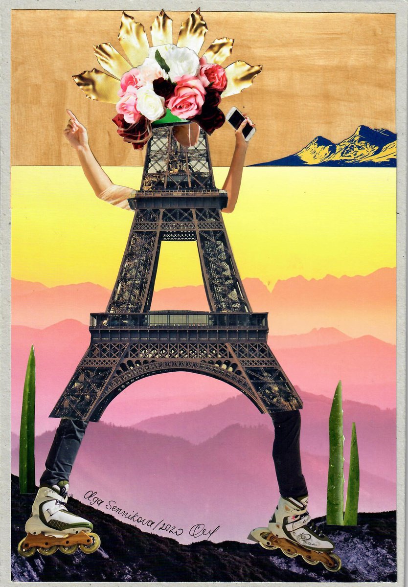 Eiffel collage by Olga Sennikova