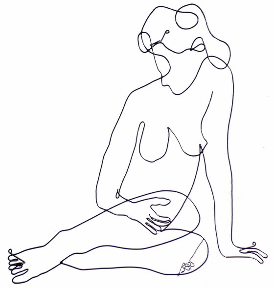 7986 Seated Nude female