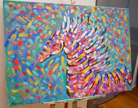 Expressive Abstract Horse 1