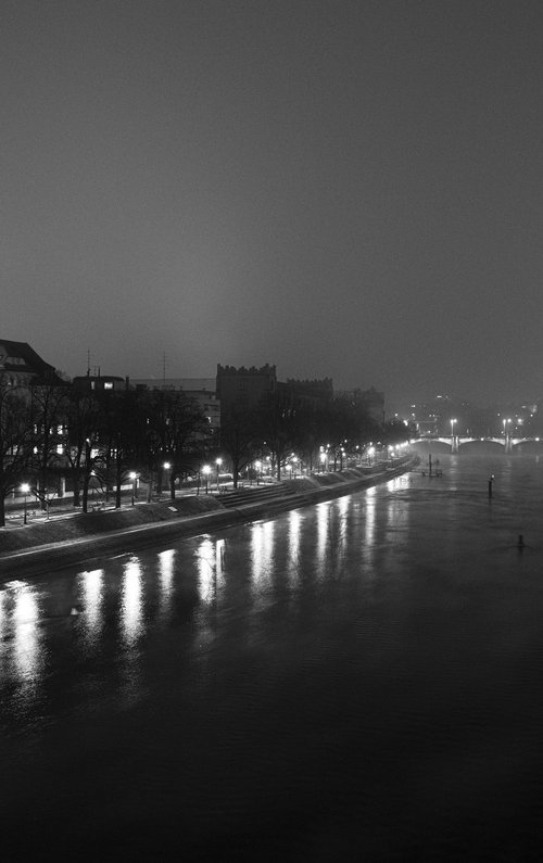 The Rhein, Basel, Switzerland, Study II [Unframed; also available framed] by Charles Brabin