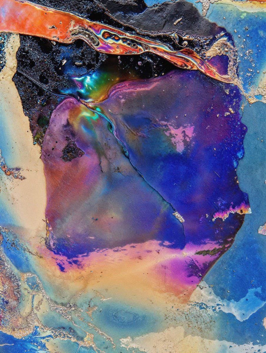 Photorealistic Abstract Print By Richard Gibson, 13 X 17", Burnt X, Original Artwork