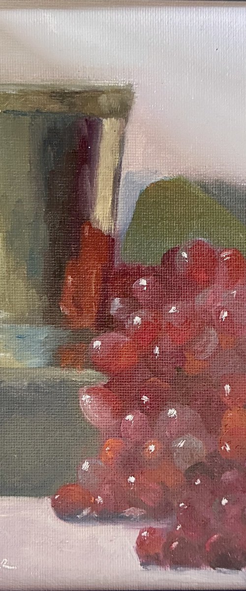 Chalice with Red Grapes by Elizabeth B. Tucker