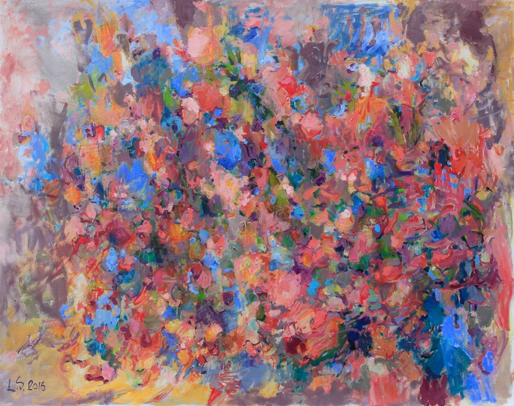 La Vie En Rose Oil Painting By Lana Verdi Artfinder