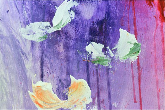 Frühling - Abstract Art - Acrylic Painting - Canvas Art - Abstract Flower Painting - Ready to Hang