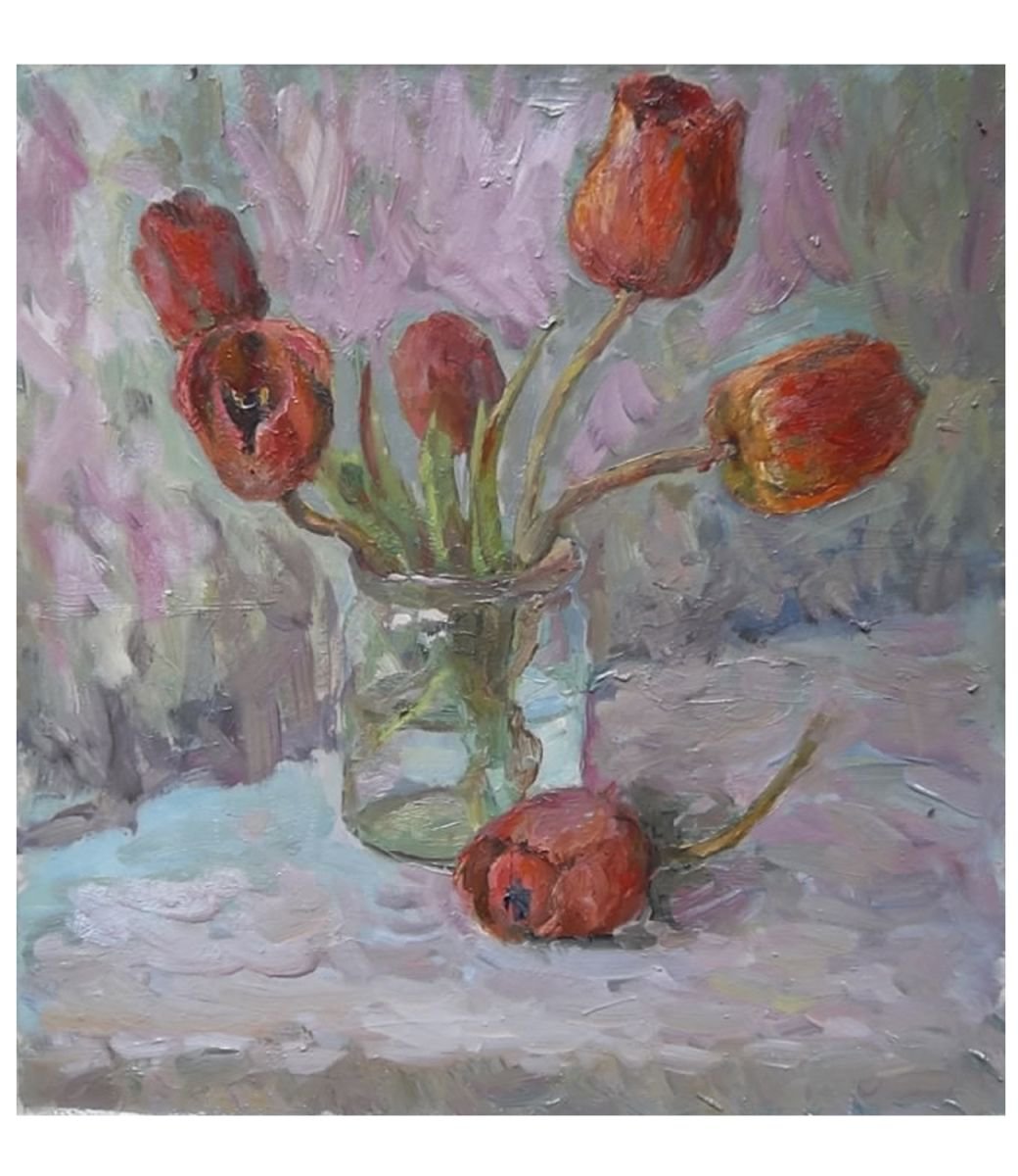 tulips by Oleksa Chornyi
