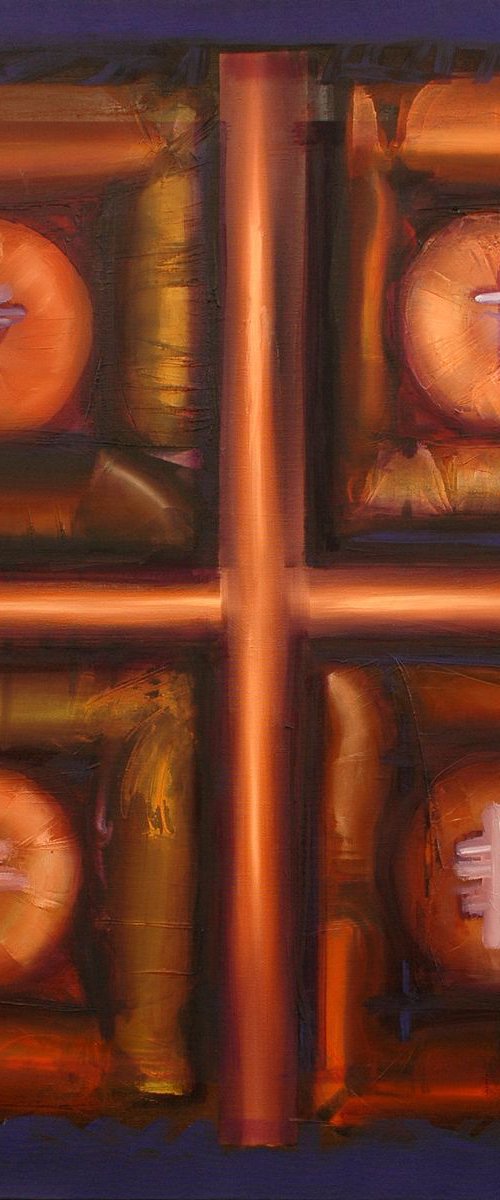 "Golden Cross" (Zlatni Krst), 90x100 by Divna Jelenkovic