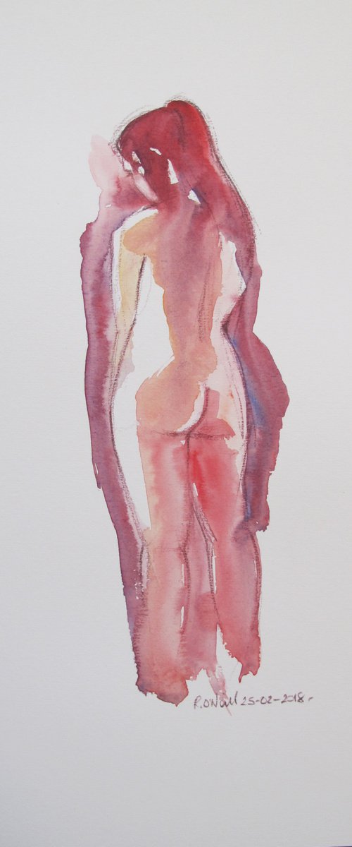 Standing female nude by Rory O’Neill