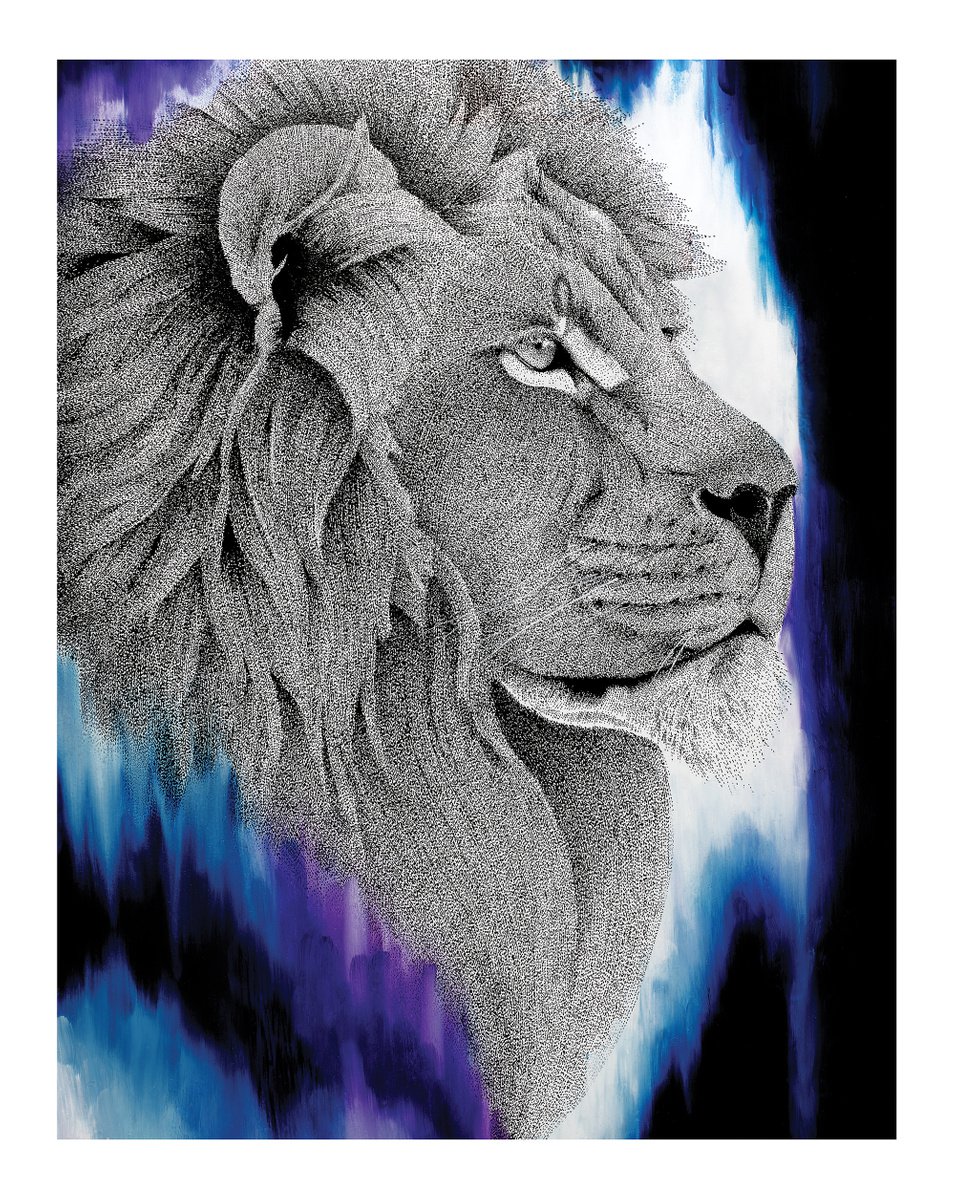 Dreamy Big Cats - Lion by Kelsey Emblow