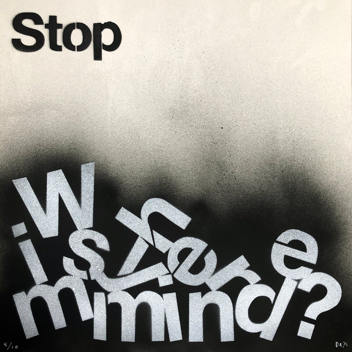 Where Is My Mind? (Stencil) by Dex