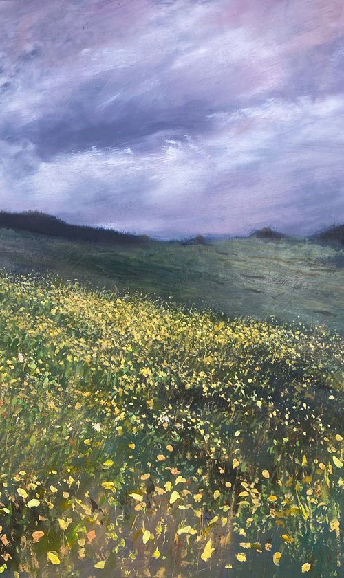Woman With Yellow Flowers by Simon Jones